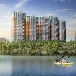 прекрасная квартира на берегу озера в жк Laketown Апартаменты